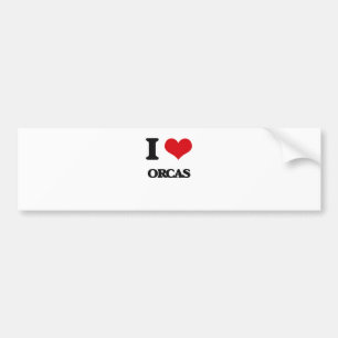Pegatina Para Coche Amo orcas