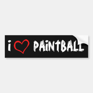Pegatina Para Coche Amo Paintball