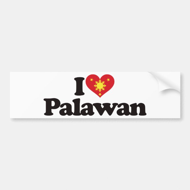 Pegatina Para Coche Amo Palawan (Frente)
