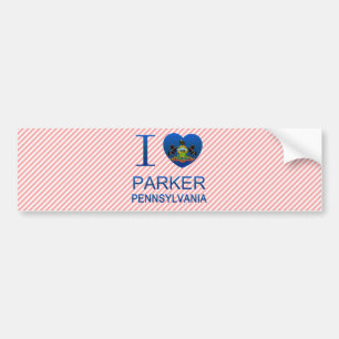 Pegatina Para Coche Amo Parker, PA