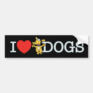 Pegatina Para Coche Amo perros