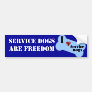 Pegatina Para Coche Amo perros del servicio
