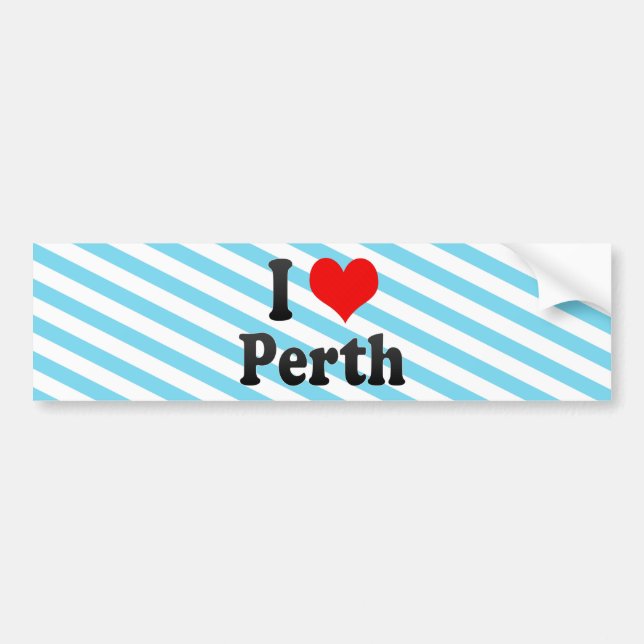 Pegatina Para Coche Amo Perth, Australia (Frente)