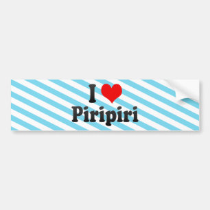 Pegatina Para Coche Amo Piripiri, el Brasil