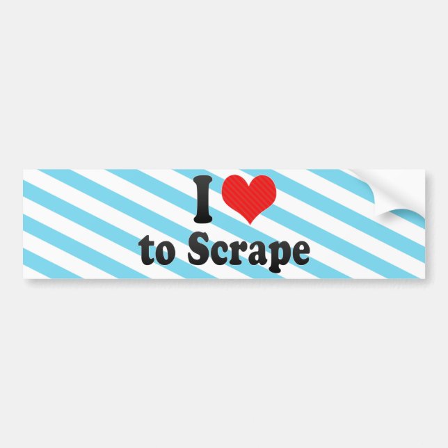 Pegatina Para Coche Amo raspar (Frente)