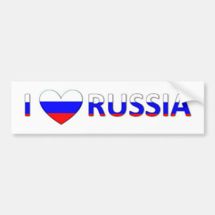 Pegatina Para Coche amo Rusia