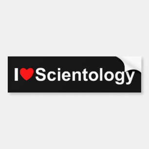 Pegatina Para Coche Amo Scientology (del corazón)