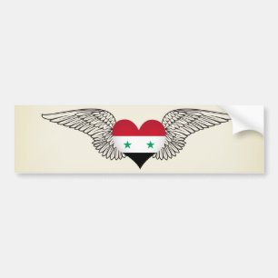 Pegatina Para Coche Amo Siria - alas