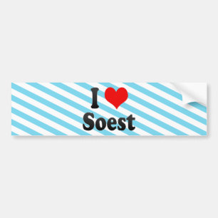 Pegatina Para Coche Amo Soest, Alemania. Ich Liebe Soest, Alemania