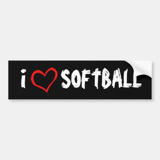 Pegatina Para Coche Amo softball