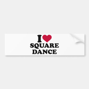 Pegatina Para Coche Amo square dance