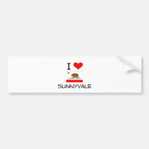 Pegatina Para Coche Amo SUNNYVALE California