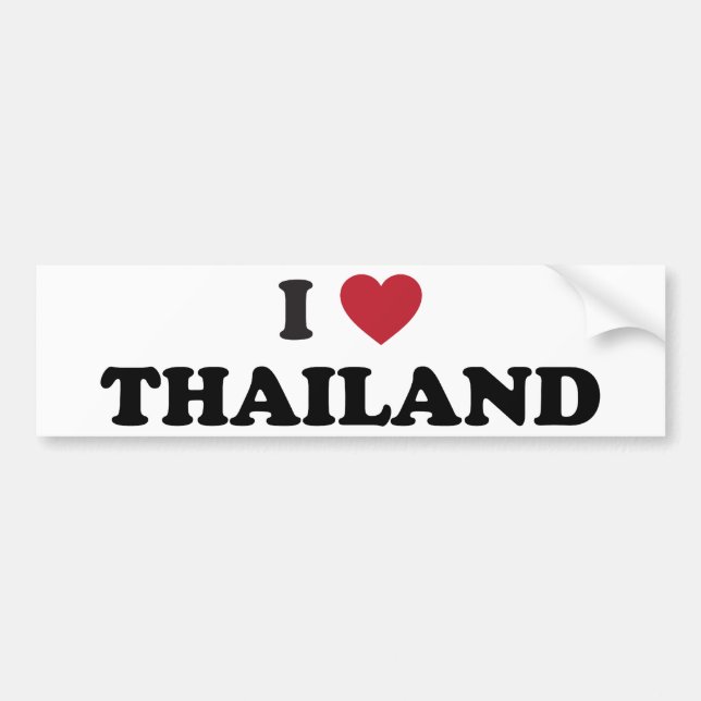 Pegatina Para Coche Amo Tailandia (Frente)