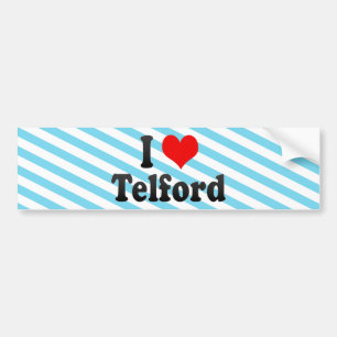 Pegatina Para Coche Amo Telford, Reino Unido