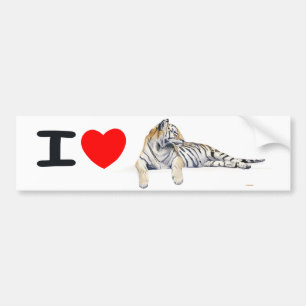 Pegatina Para Coche Amo tigres