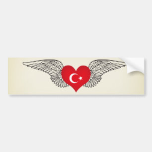 Pegatina Para Coche Amo Turquía - alas