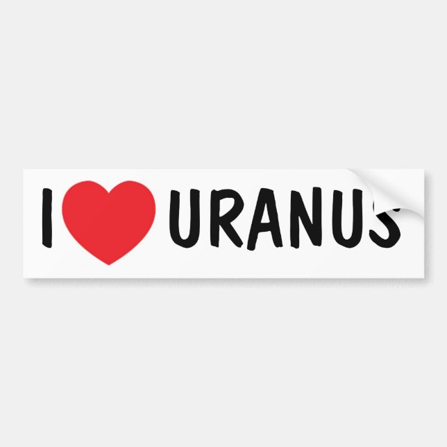 Pegatina Para Coche Amo Urano Bumpersticker (Frente)
