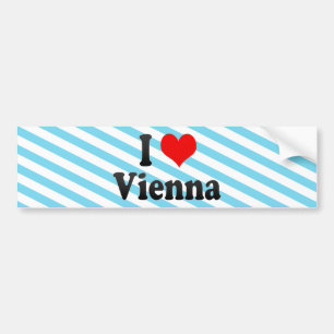 Pegatina Para Coche Amo Viena, Austria