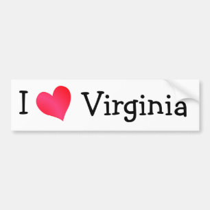 Pegatina Para Coche Amo Virginia