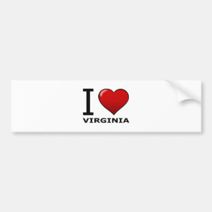 PEGATINA PARA COCHE AMO VIRGINIA