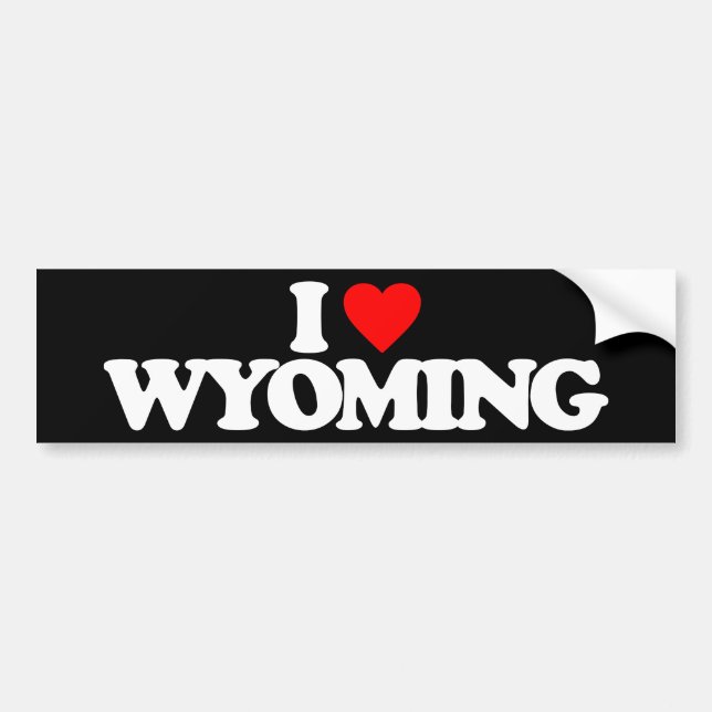 PEGATINA PARA COCHE AMO WYOMING (Frente)