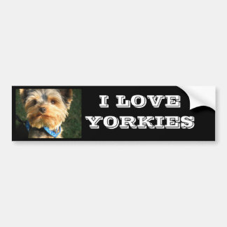 Pegatina Para Coche Amo Yorkies