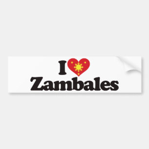 Pegatina Para Coche Amo Zambales