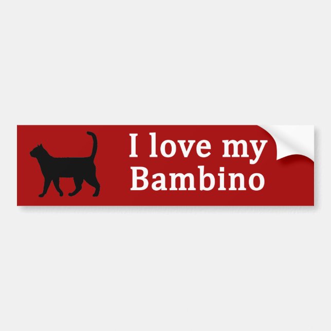 Pegatina Para Coche Amor bambino (Frente)