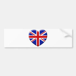 Pegatina Para Coche amor bandera Inglaterra