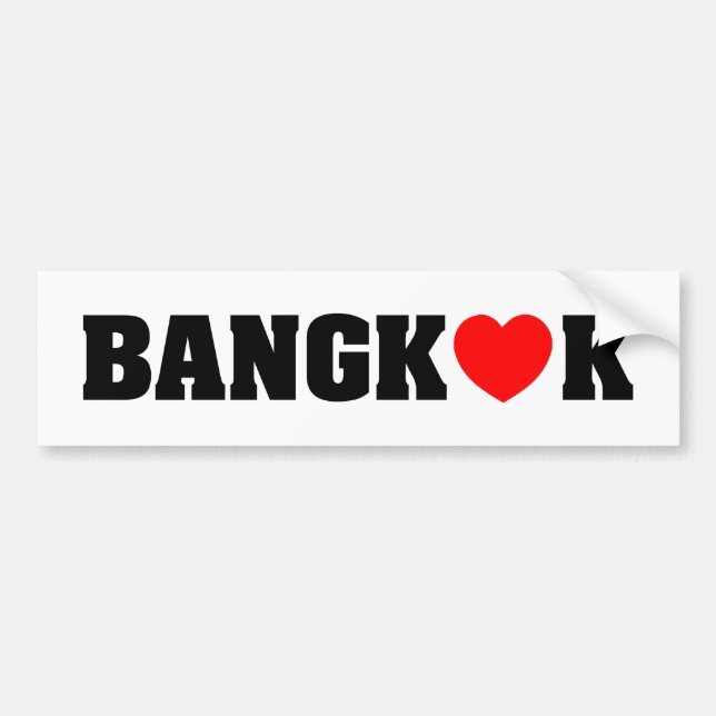 PEGATINA PARA COCHE AMOR BANGKOK (Frente)