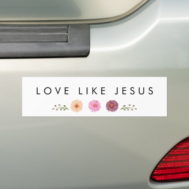 Pegatina Para Coche AMOR COMO JESÚS inspirador (en coche)