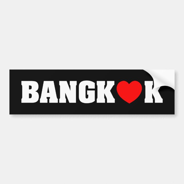 PEGATINA PARA COCHE AMOR DE BANGKOK (Frente)