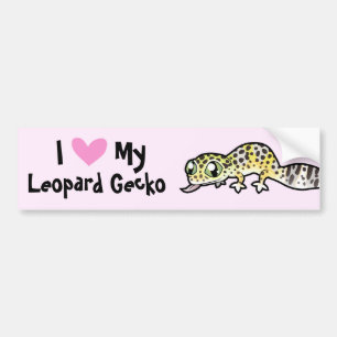 Pegatina Para Coche Amor de Gecko Leopardo