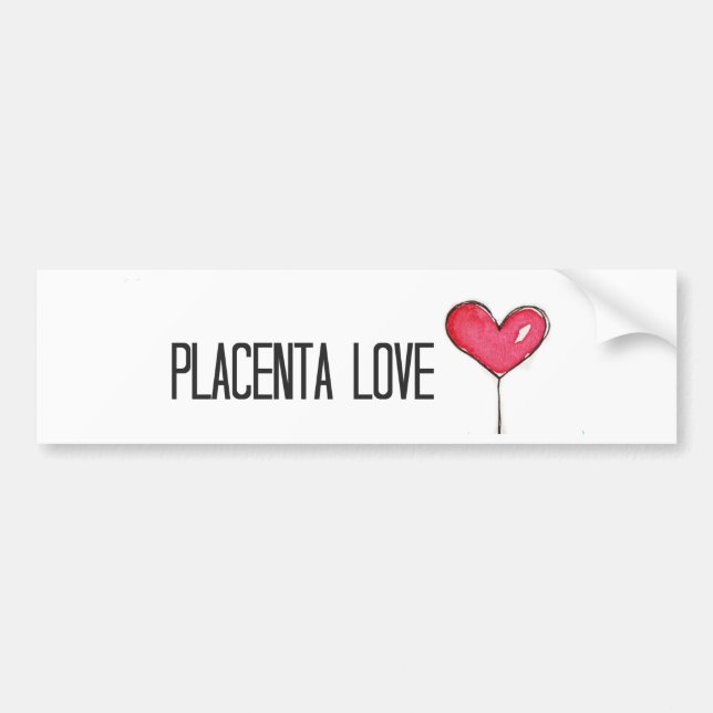 Pegatina Para Coche Amor de la placenta (Frente)