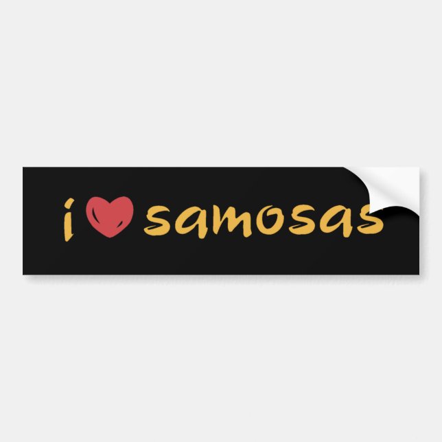 Pegatina Para Coche Amor de Samosa (Frente)
