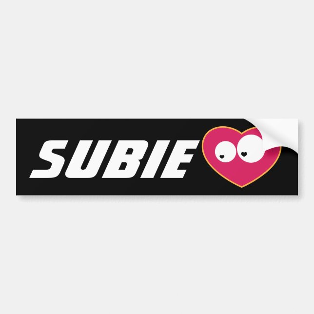 Pegatina Para Coche Amor de Subie (Frente)