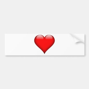 Pegatina Para Coche Amor del corazón rojo