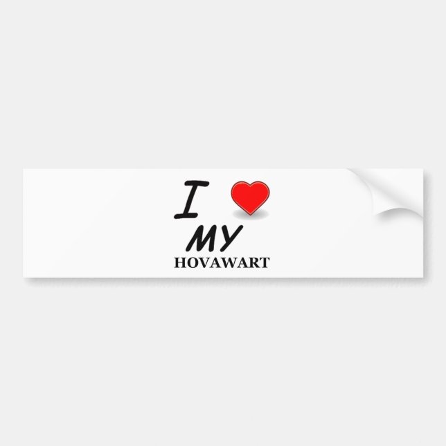 Pegatina Para Coche amor del hovawart (Frente)