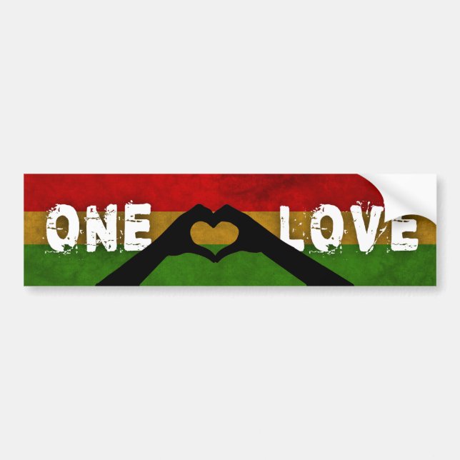 Pegatina Para Coche Amor del reggae uno (Frente)