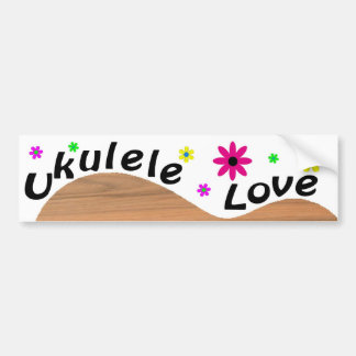 Pegatina Para Coche Amor del Ukulele