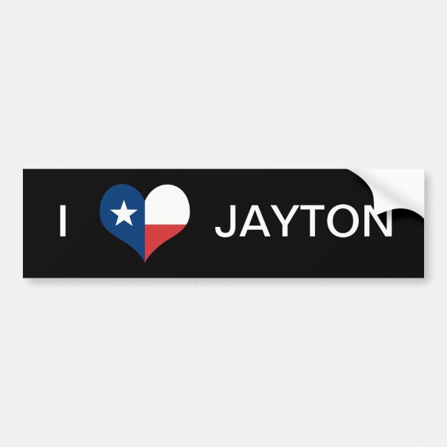PEGATINA PARA COCHE AMOR JAYTON (Frente)