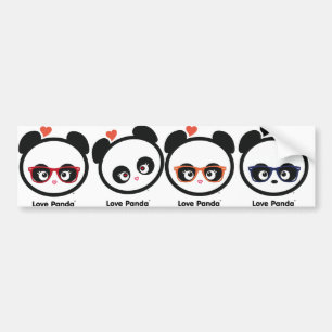 Pegatina Para Coche Amor Panda®