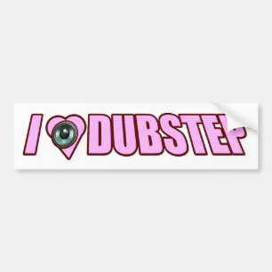 Pegatina Para Coche Amor para mujer Dubstep del corazón de I para