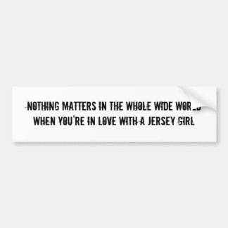 Pegatina Para Coche Amor para un chica del jersey