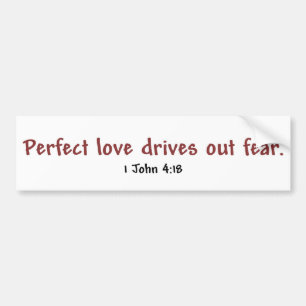 Pegatina Para Coche Amor perfecto (blanco)
