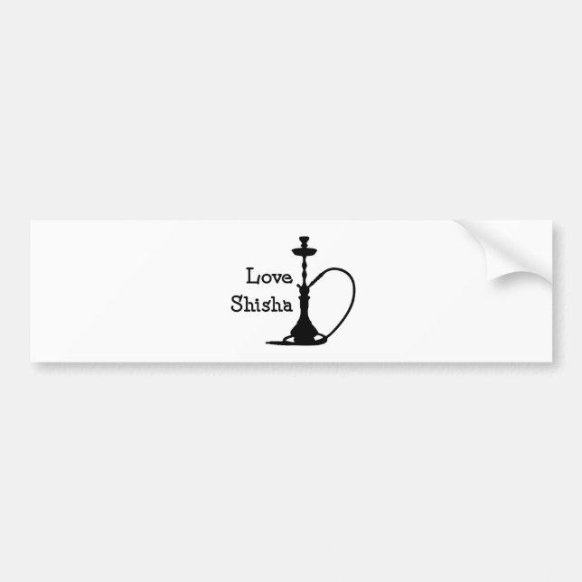Pegatina Para Coche Amor Shisha (Frente)