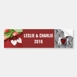 Pegatina Para Coche Amor / TUS FOTOS personalizado bumpersticker