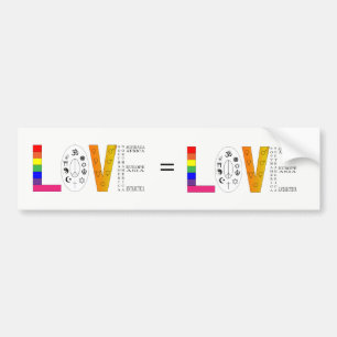 Pegatina Para Coche Amor universal