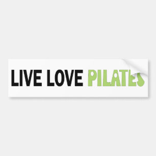 Pegatina Para Coche ¡Amor vivo Pilates! ¡Diseño original!
