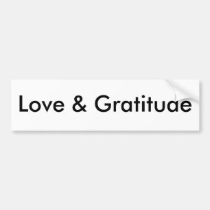 Pegatina Para Coche Amor y gratitud